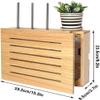 Router Storage Box,Cable Box wall Mount, Router Shelf, Wireless Router Storage Box TV Lower Row Socket Occlusion Box Simple Installation(39.5x23.5x9cm) view 2