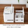 Router Cover Decorative Box Router Storage Box,Router Storage Box Router Bracket Set-top Box 2 Tiers Set-top Box Supports Home and Office Router Adjustable Cable Box Stands(Gray) view 4