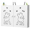 Router Storage Box,Cable Box wall Mount, Router Shelf, Router Storage Box Wall Mount Hidden Cable Tidy Box for Home and Office Decorative Floating Shelves(White b,55x40x9cm) view 1
