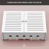 Router Storage Box,Cable Box wall Mount, Router Shelf, Router Storage Box Wall Mount Hidden Cable Tidy Box for Home and Office Decorative Floating Shelves(White b,55x40x9cm) view 4