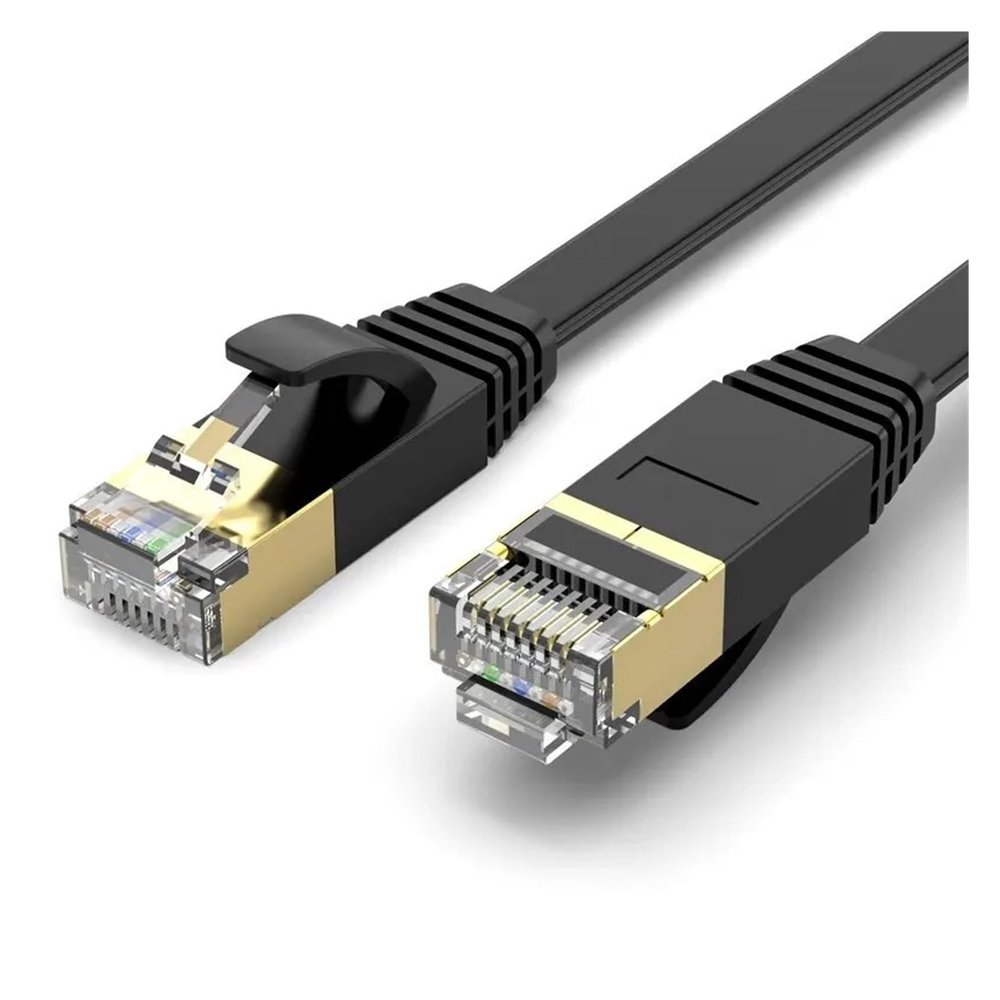 ACGTUY CAT7 Ethernet Cable 10Gb RJ45 LAN Network Cable Networking Ethernet Patch Cord CAT 7 Network Cable Compatible with The Computer Router(0.5M,Cat7 Flat Cable)