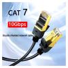 ACGTUY CAT7 Ethernet Cable 10Gb RJ45 LAN Network Cable Networking Ethernet Patch Cord CAT 7 Network Cable Compatible with The Computer Router(0.5M,Cat7 Flat Cable) view 2