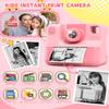 Kids Camera Instant Print, Christmas Birthday Gifts for Toddle Girls Boys Age 3-12, 24MP & 1080P Selfie Digital Camera with 3 Roll No-Ink Print Paper 32G SD Card view 2