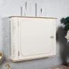 Router Storage Box,Cable Box wall Mount, Router Shelf, Router Storage Box Wireless Router Shelf TV Lower Row Socket Occlusion Box for Bedroom Living Room(51x30x10cm) view 2