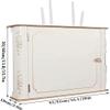 Router Storage Box,Cable Box wall Mount, Router Shelf, Router Storage Box Wireless Router Shelf TV Lower Row Socket Occlusion Box for Bedroom Living Room(51x30x10cm) view 3
