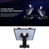 14 Inch Large Teleprompter, Wide Angle Aluminum Alloy Adjustable Teleprompter with APP Remote Control, Supports DSLR Webcam Smartphone, for Live Streaming view 3