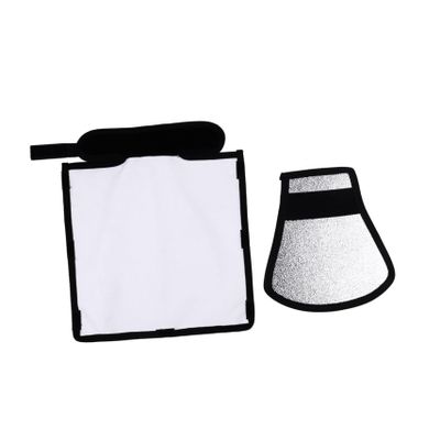 CAXUSD 2pcs Photography Light Diffuser and Reflector for External Flash Soft Light Barrier Portable and Durable Reflecting Plate for Outdoor Photography