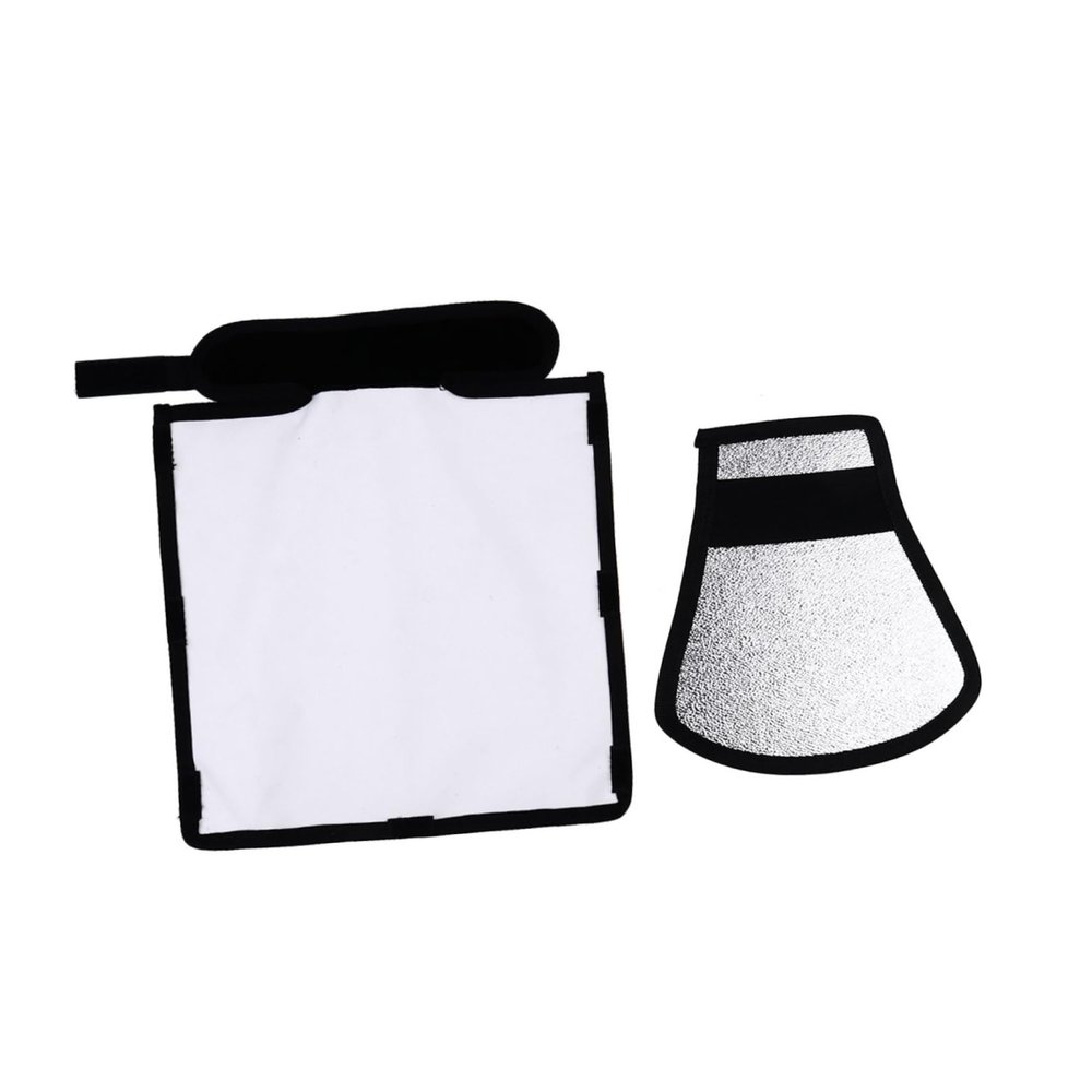 CAXUSD 2pcs Photography Light Diffuser and Reflector for External Flash Soft Light Barrier Portable and Durable Reflecting Plate for Outdoor Photography