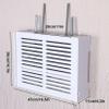 Router Cover Decorative Box Router Shelf, Wireless Router Storage Shelf TV Lower Row Socket Occlusion Box No Punching(White a,47x11x36cm) view 3