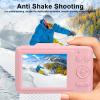 4K Digital Camera, 48MP Autofocus Vlogging Camera with 2.8in HD Screen, 16X Digital Zoom Camera for Photography and Video, Portable Point and Shoot Cameras for Teens view 3