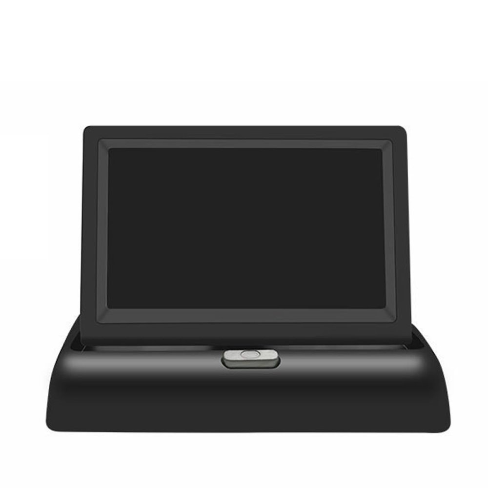 BELLIFFY Folding Car Display Monitor High-Definition Rear View Screen for Cars Trucks Rvs Viewing Easy DIY Installation Day Night Functionality