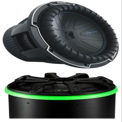 Kicker Bundle: Kicker 51CWQ102 COMP Q 10" 800 Watt Car Audio Subwoofer DVC 2 Ohm Sub CWQ102 Bundle with Kicker 47KLSR10 KLSR 10" Weather Proof LED Speaker/Subwoofer Ring Light KLSR10 (2 Items)