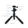 Camera Tripods, Lightweight Camera Mount Tripod Stand with Bag, for Cameras, Cell Phones, Projectors, Webcams, Spotting Scopes view 4