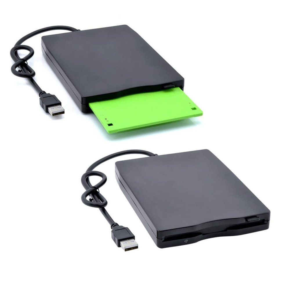 PHENOFICE USB External Floppy Drive for Laptop Floppy Disk Driver Portable Diskette Data Transfer High Speed for