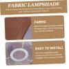 Levemolo Rustic Style Drum Lampshade Pendant Light Cover Compatible Versatile Cylinder Design for Home Hotel and Cozy Ambiance view 4