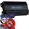 Hifonics ZD-1950.1D Zeus Delta 1950W Class D Mono Car Audio Amplifier with Complete 4 Gauge Amplifier Installation Kit, 2022 All-Black Compact Design view 1