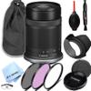 Canon RF-S 55-210mm f/5-7.1 is STM Lens (Canon RF),3 Piece Filter Kit,Lens Pouch,Hood and More (11pc) (Renewed) view 1