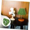 Woven Paper Rope Lamp Shade Cover Universal E27 E14 Green view 4
