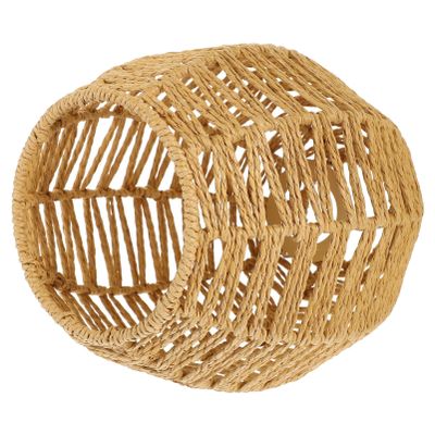 SEWOART Rustic Woven Lampshade Decorative Light Cover for Indoor Use for Chandelier Pendant and Hanging Lamps Restaurants and Homes Natural Rural Style