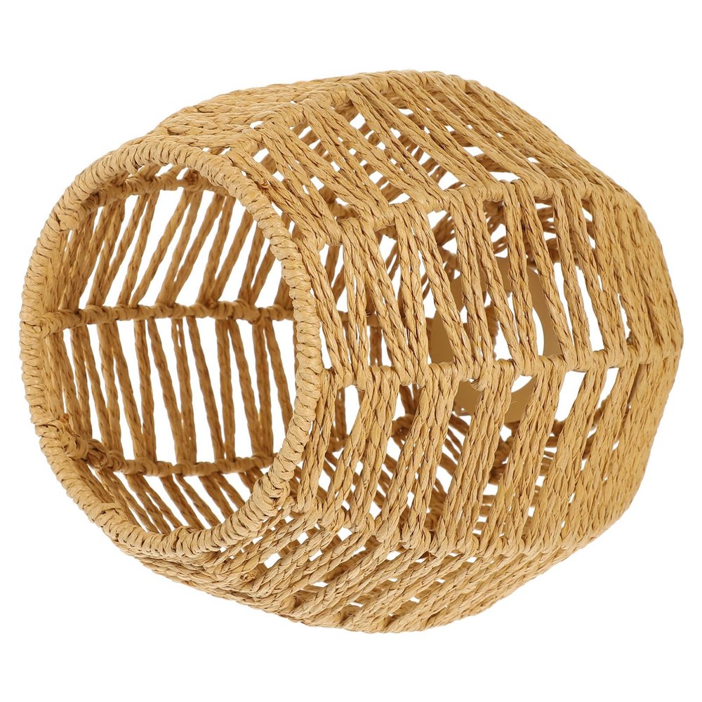 SEWOART Rustic Woven Lampshade Decorative Light Cover for Indoor Use for Chandelier Pendant and Hanging Lamps Restaurants and Homes Natural Rural Style