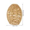 SEWOART Rustic Woven Lampshade Decorative Light Cover for Indoor Use for Chandelier Pendant and Hanging Lamps Restaurants and Homes Natural Rural Style view 2