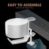 HOLIDYOYO Adjustable Rotating Desk Mount Headphone Hanger Multi-Function Cup Holder Premium Aluminum Alloy Non-Slip Design for Home Office and Bars view 4