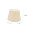HOLIDYOYO Lamp Shades for Bedside Lamps Small Ceiling Light Shade Yellow Fabric Lampshade Covers Gentle Light Softening view 2