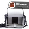 PHENOFICE Stylish Camera Bag Compartment 4 Piece Pouch Divider Polyester Foam Water Damage Protection view 4