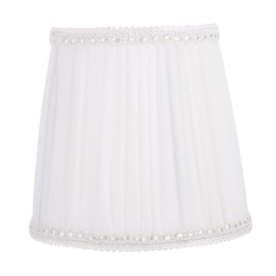 HONMEET Fabric Lamp Shade Cover Softens Light Versatile Home Decoration for Living Room Bedroom and Room Accessory for Table Wall and Floor Lamps White Cloth Art Design