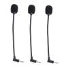 Mikinona 3pcs Computer Microphone Straight Cutting Small Portable for Phones Computers Mono Stereo Plastic Sponge Metal for Speaker Mobile Tablet view 1