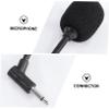 Mikinona 3pcs Computer Microphone Straight Cutting Small Portable for Phones Computers Mono Stereo Plastic Sponge Metal for Speaker Mobile Tablet view 2