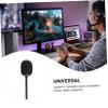 Mikinona 3pcs Computer Microphone Straight Cutting Small Portable for Phones Computers Mono Stereo Plastic Sponge Metal for Speaker Mobile Tablet view 3