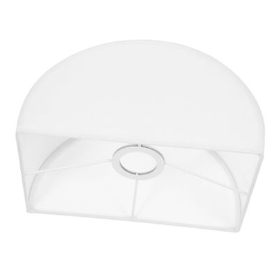 Levemolo Replacement Semicircle Lampshade Decorative Light Cover for Ceiling Light Table Lamp Woven Fabric Shade
