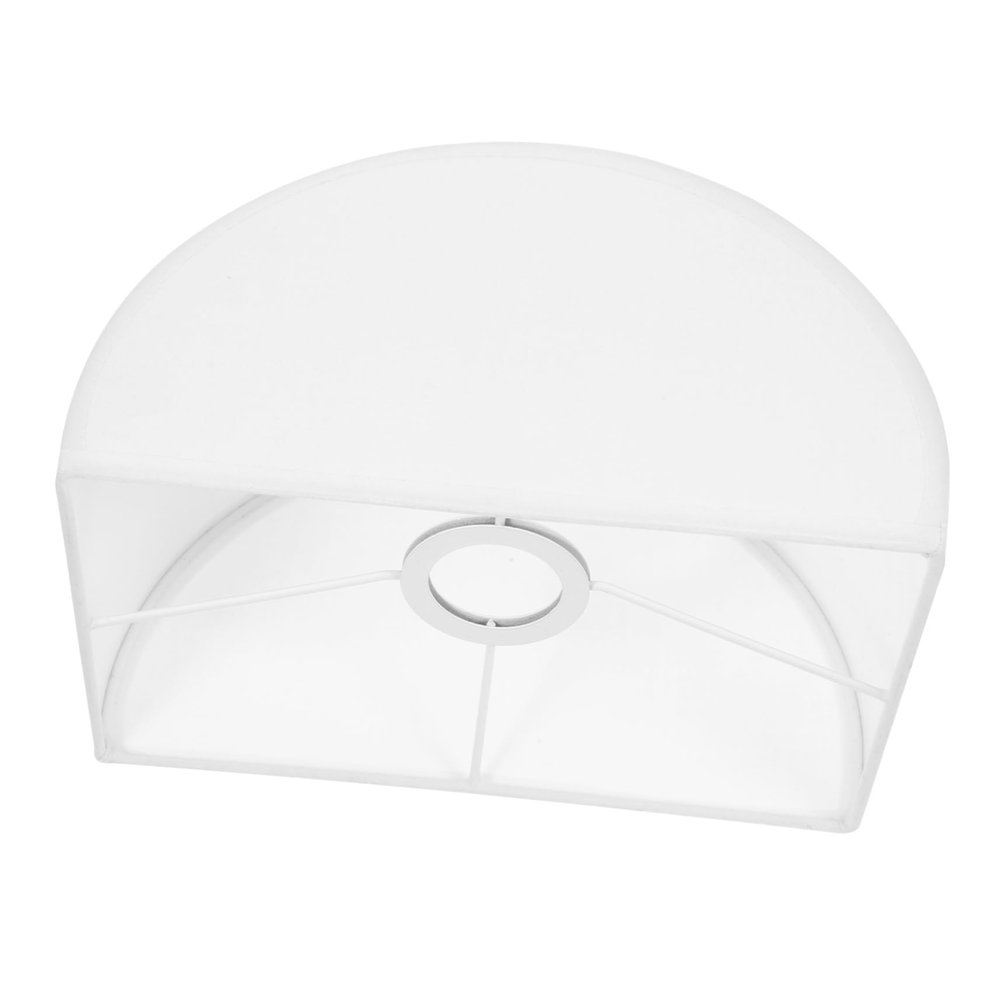 Levemolo Replacement Semicircle Lampshade Decorative Light Cover for Ceiling Light Table Lamp Woven Fabric Shade