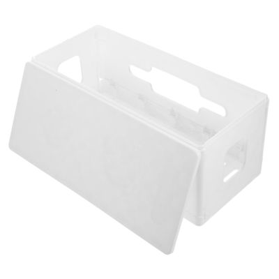 WHAMVOX Box Organizer Heat Dissipation Multi-functional Storage for Desk Cords Sockets Chargers Keeps Wires Safe for Home Office Use
