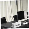 WHAMVOX Box Organizer Heat Dissipation Multi-functional Storage for Desk Cords Sockets Chargers Keeps Wires Safe for Home Office Use view 2