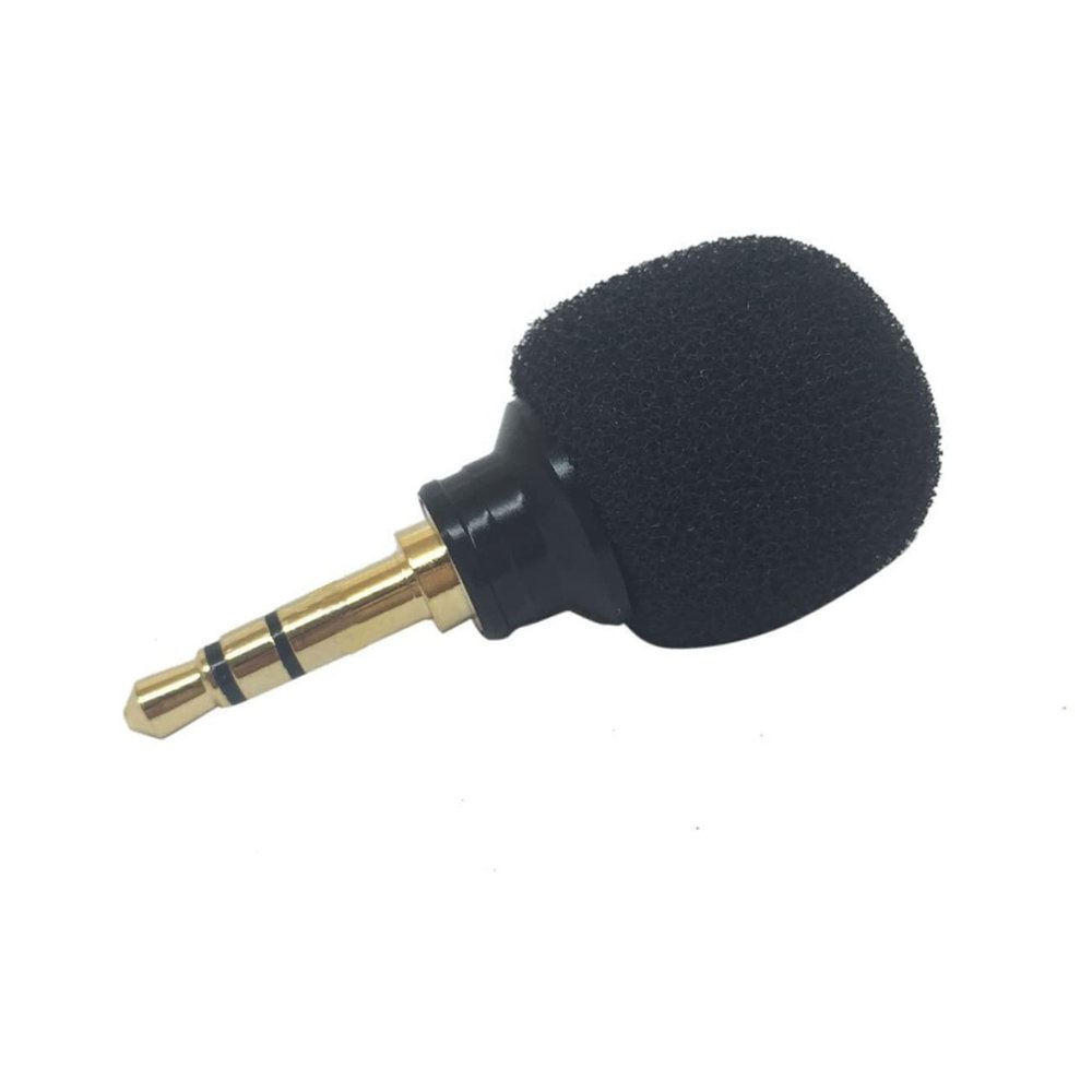 Alasum Mini Portable Microphone for Compatible Mobile Phones and Laptops for Chatting Easy to Carry Black Color