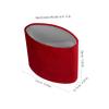 ULDIGI Oval Velvet Lampshade Soft Light Cover for Modern Table Lamp Easy Install for Bedroom Living Room view 2