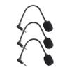 GLSTOY 3pcs Small Mic for Wireless Microphone Attachable Microphone for Home Office view 1
