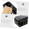 MERRYHAPY Wooden Cover Cord Organizer for Storage for Cables and Adapters Keeps Wires Hidden and Safe from and Pets view 2