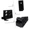 LIFKICH Phone Holder for Wall Universal Design Adhesive Mount Easy Install Ideal for Home Office or Kitchen view 4