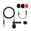 BELLIFFY Clip Omnidirectional Lavalier Microphone Audio for Recording Interviews and Webcasts Lightweight Design for Smartphones and Computers Black view 1