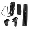 Alasum 1set Outdoor Interview Microphone Portable Camera Mic for Live Streaming Recording Compatible Phone Cameras High Sensitivity Shock-Absorbing Design Black view 1