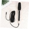 Alasum 1set Outdoor Interview Microphone Portable Camera Mic for Live Streaming Recording Compatible Phone Cameras High Sensitivity Shock-Absorbing Design Black view 4