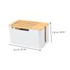 ARTIBETTER Cable Organizer for Desk Wire Storage Box Router Storage Case Home Accessories view 4