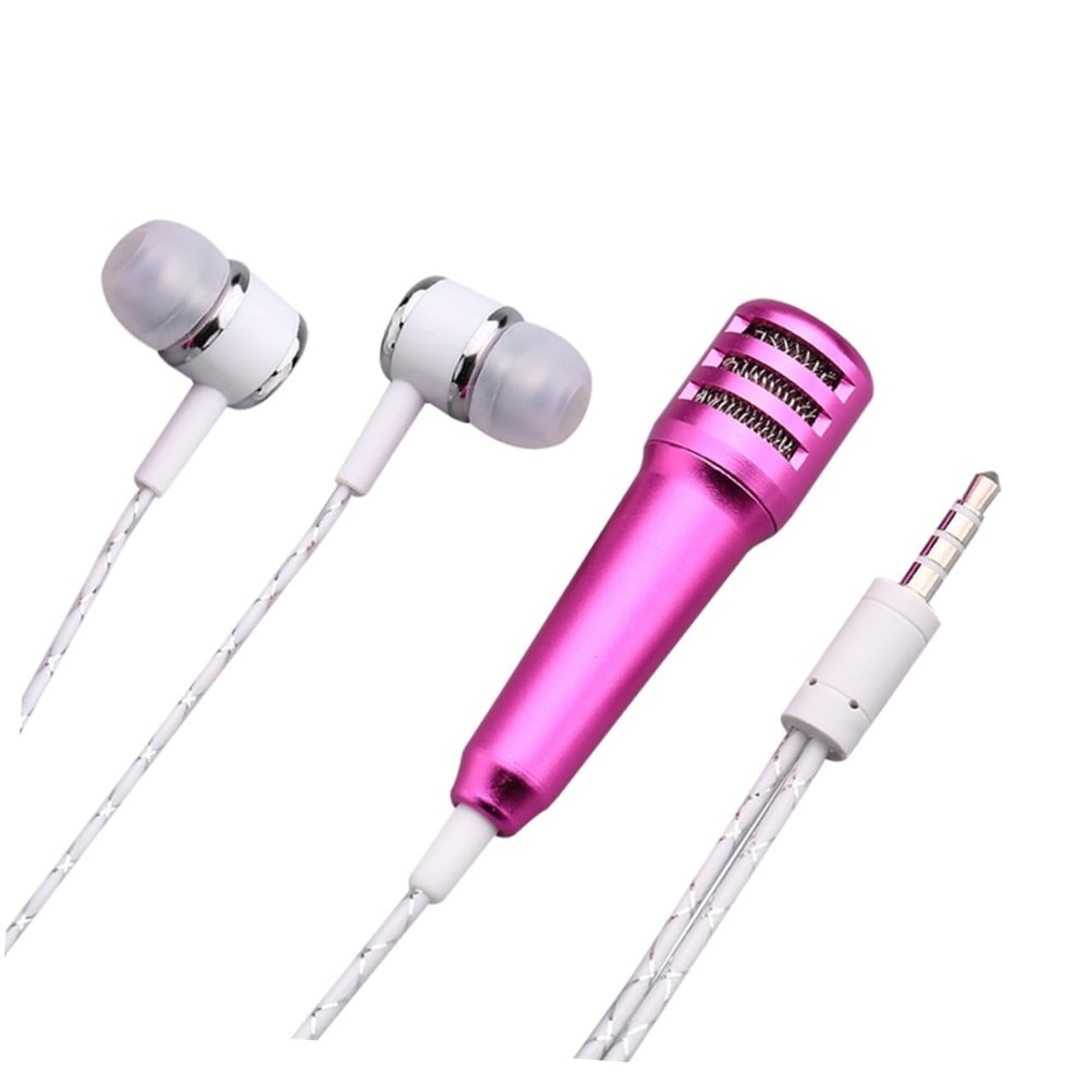 Alasum Compact Mini Microphone for Recording Music Handheld Mic for Home Ktv Parties Compatible Laptop