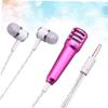 Alasum Compact Mini Microphone for Recording Music Handheld Mic for Home Ktv Parties Compatible Laptop view 2