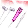 Alasum Compact Mini Microphone for Recording Music Handheld Mic for Home Ktv Parties Compatible Laptop view 3