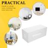 TINEASUR Cord Organizer Box for Desk Cable Management Box Power Strips Wire Organizer White Multi- Decor view 3