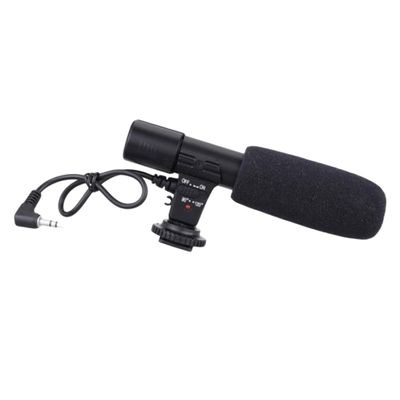 Yardenfun 1pc Professional Camera Microphone for Interviews and Live Streaming High Sensitivity Directional Microphone Pickup Distance Compatible Dslrs and Video Cameras